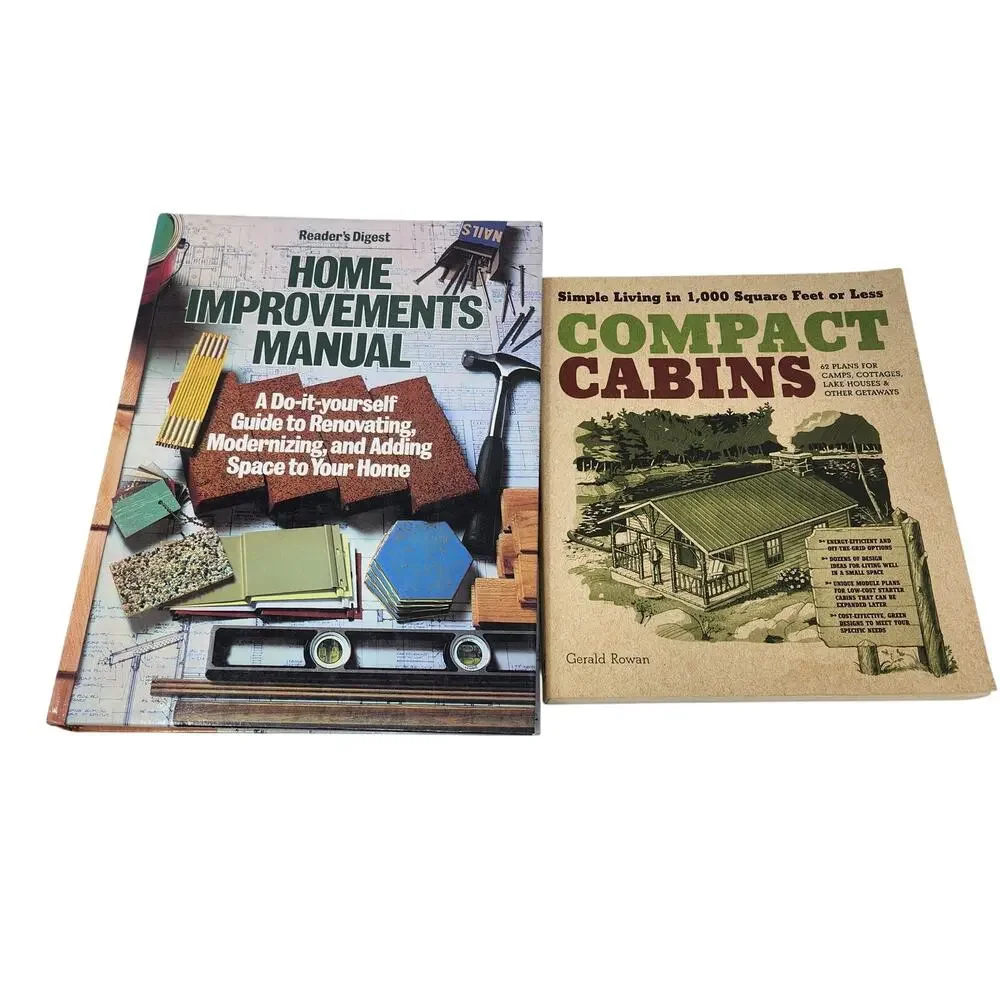 Lot Of 2 Vintage Do It Yourself Home Renovation Outdoors Camping Books Bundle